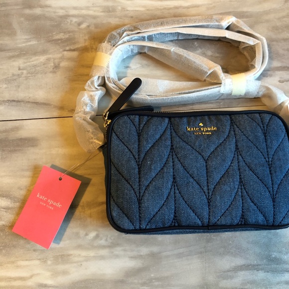 Kate Spade Briar Lane Quilted Denim Kendall Bag - Picture 4 of 9